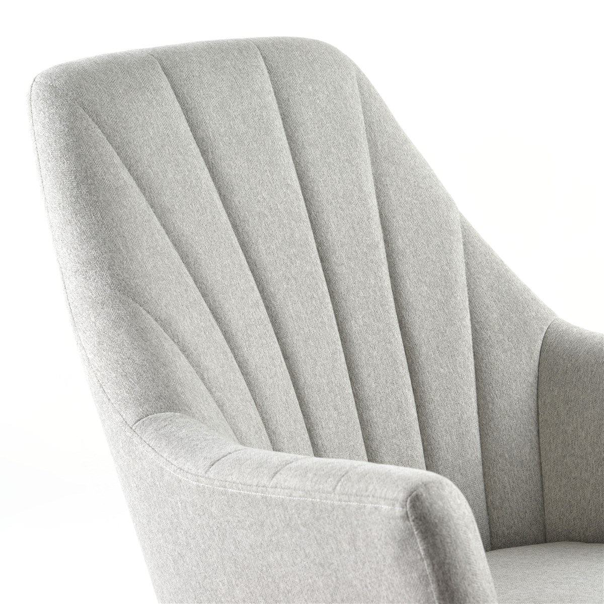 Johnston's Willow Nursing Rocking Chair & Footstool Set – Ergonomic Comfort for Feeding & Relaxing, Grey - Image 4