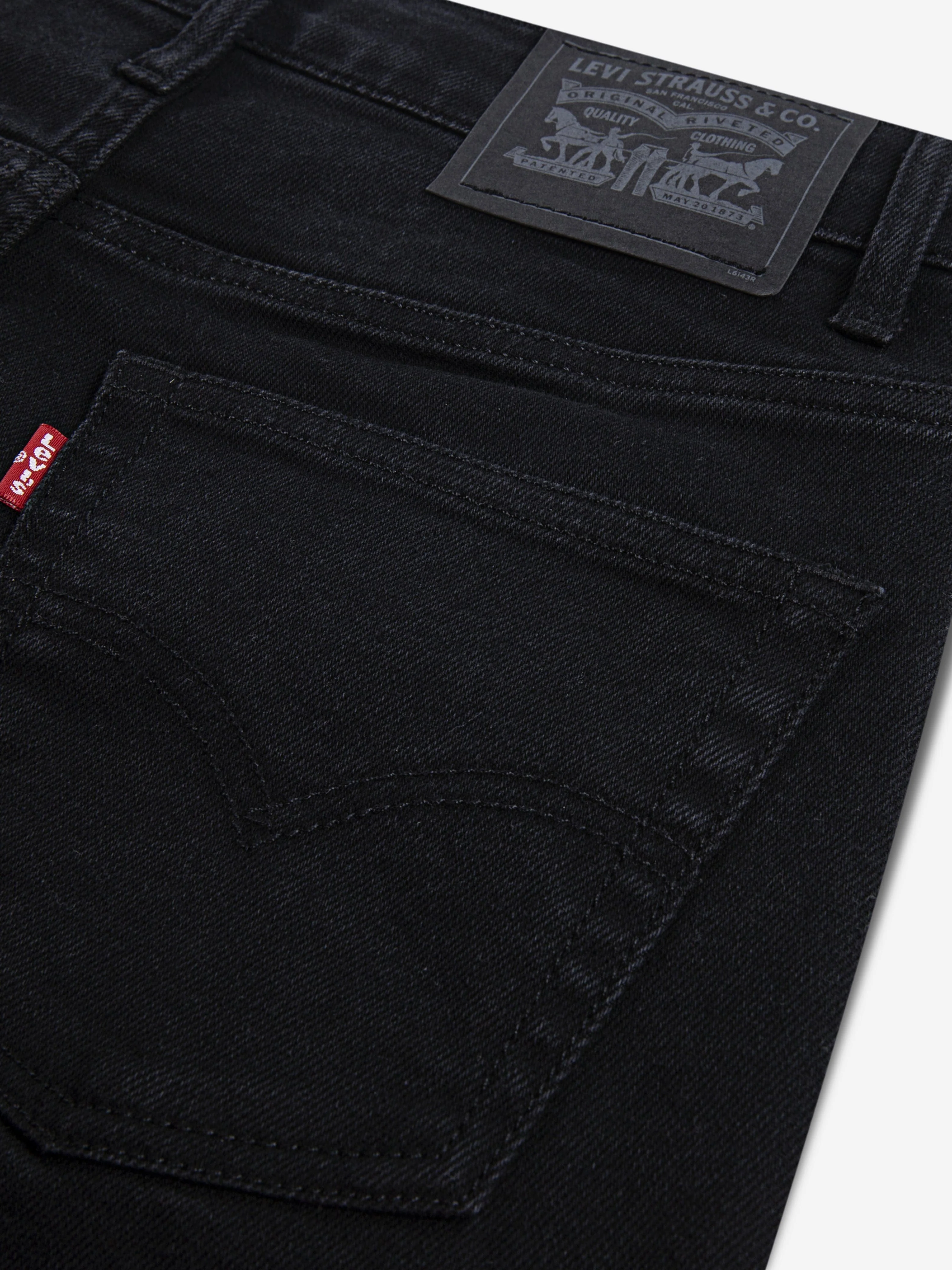Levi's Boys 511 Slim Non Performance Jeans in Black - Image 3