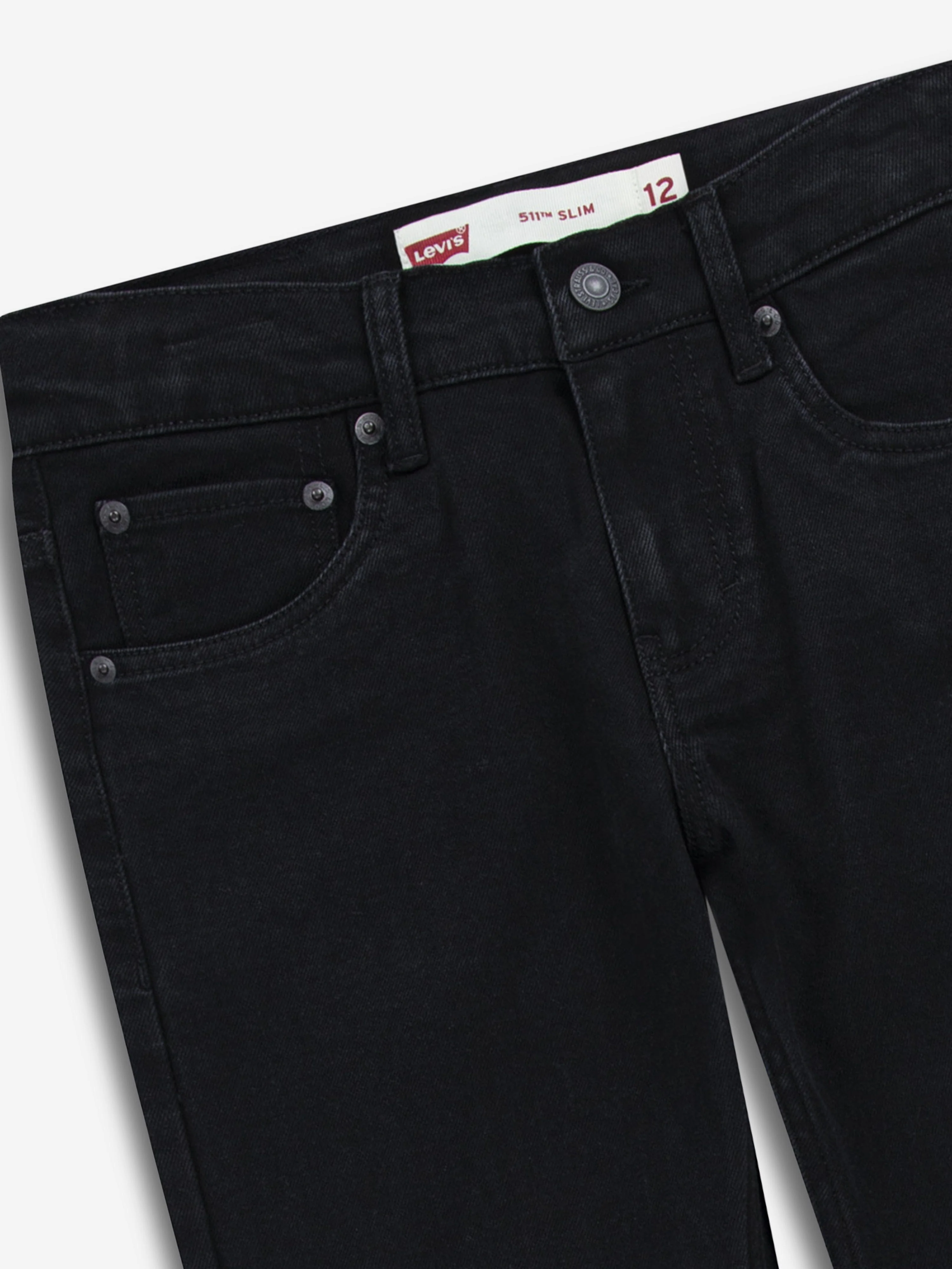 Levi's Boys 511 Slim Non Performance Jeans in Black - Image 4