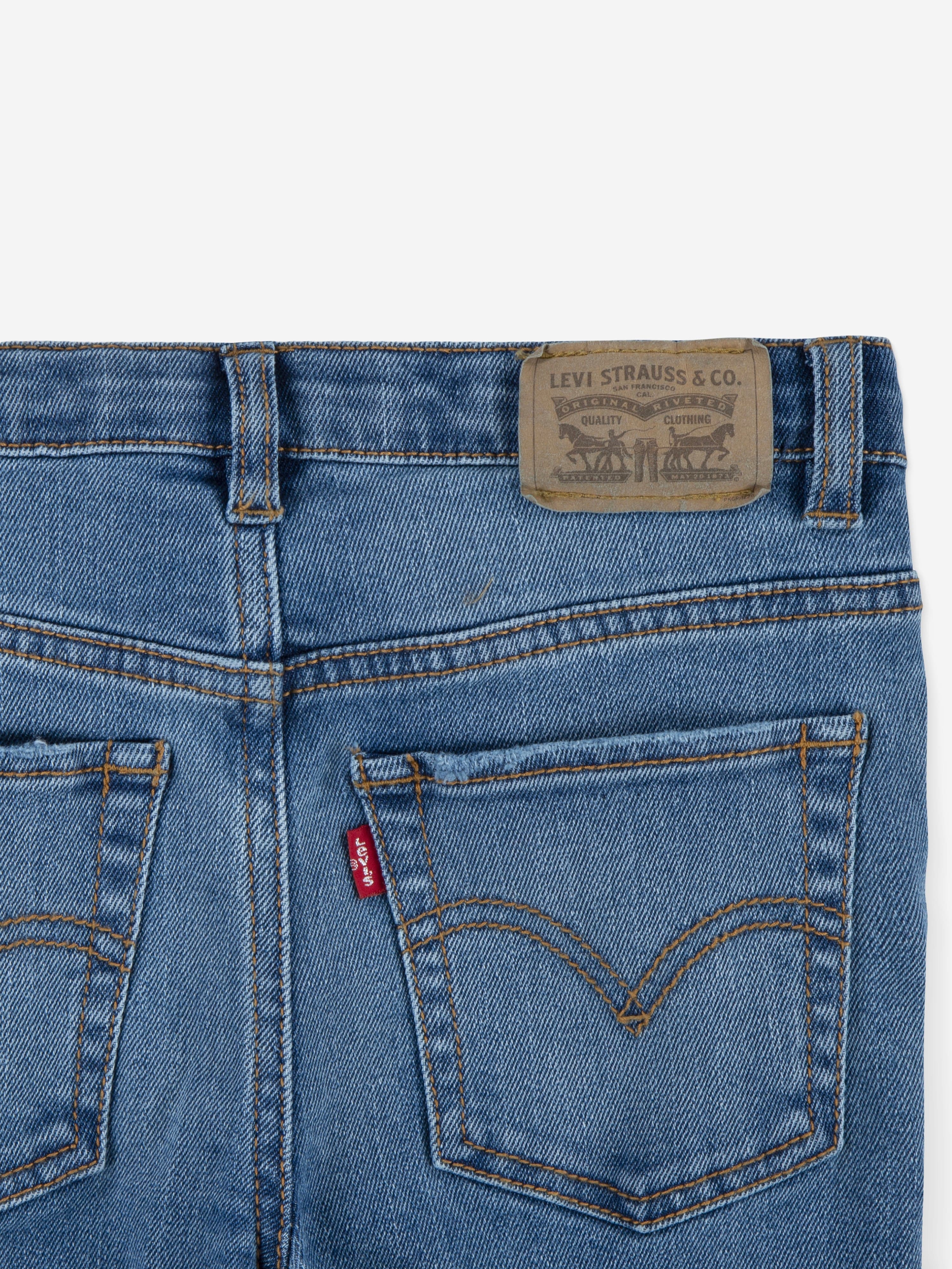 Levi's Girls 726 High Rise Flared Jeans in Blue - Image 3