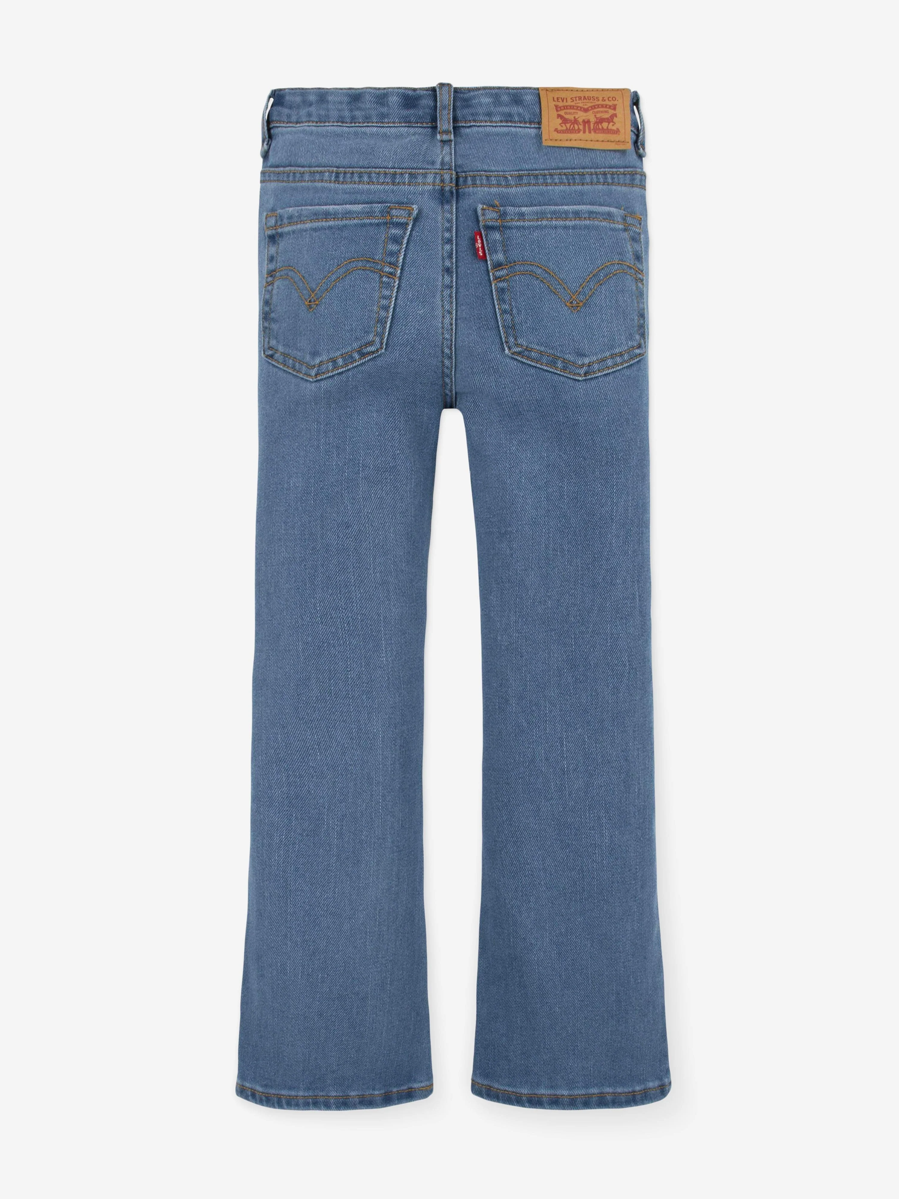 Levi's Girls 726 High Rise Flared Jeans in Blue - Image 4