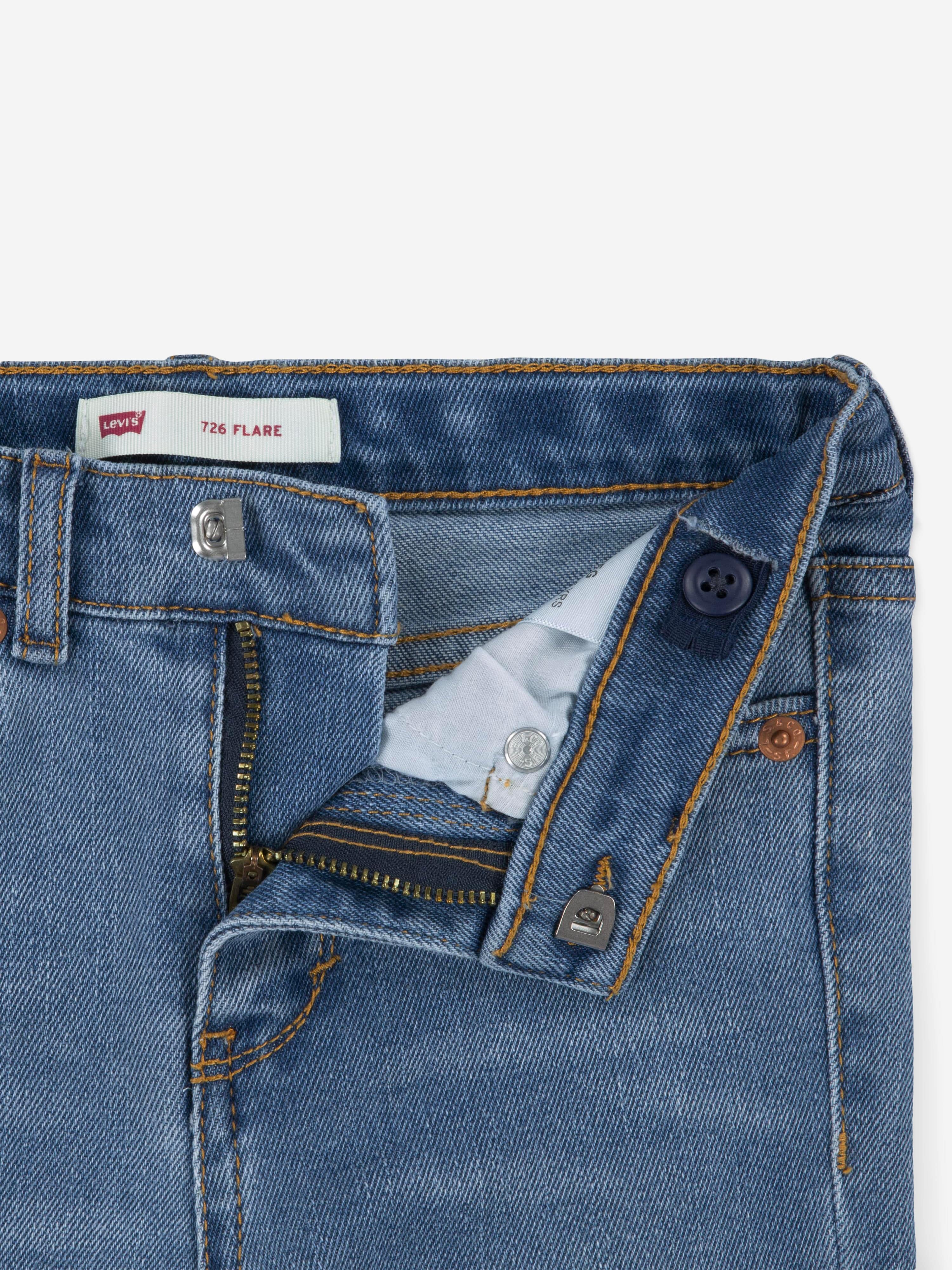 Levi's Girls 726 High Rise Flared Jeans in Blue - Image 5