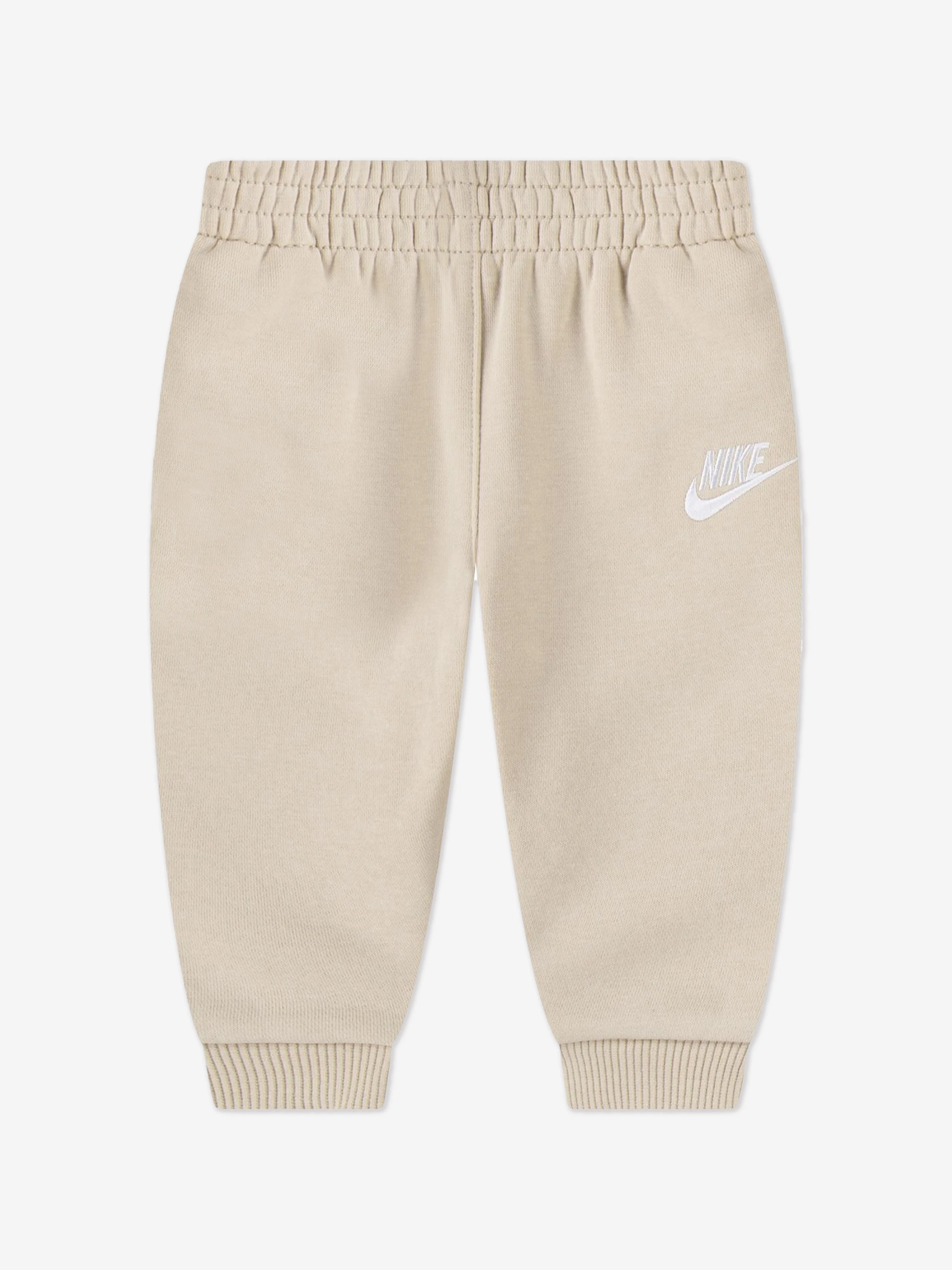Nike Kids LBR Full Zip Club Tracksuit in Beige - Image 4