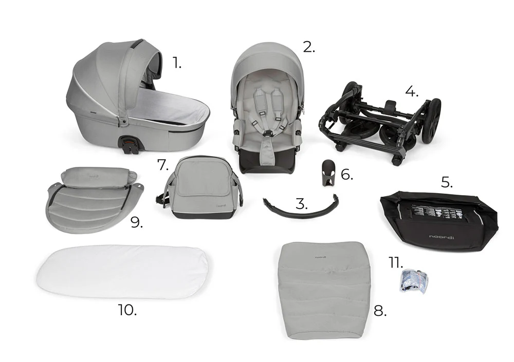 Noordi Fjordi V1 2in1 Pushchair with ThermoCot™ Carrycot - Image 35