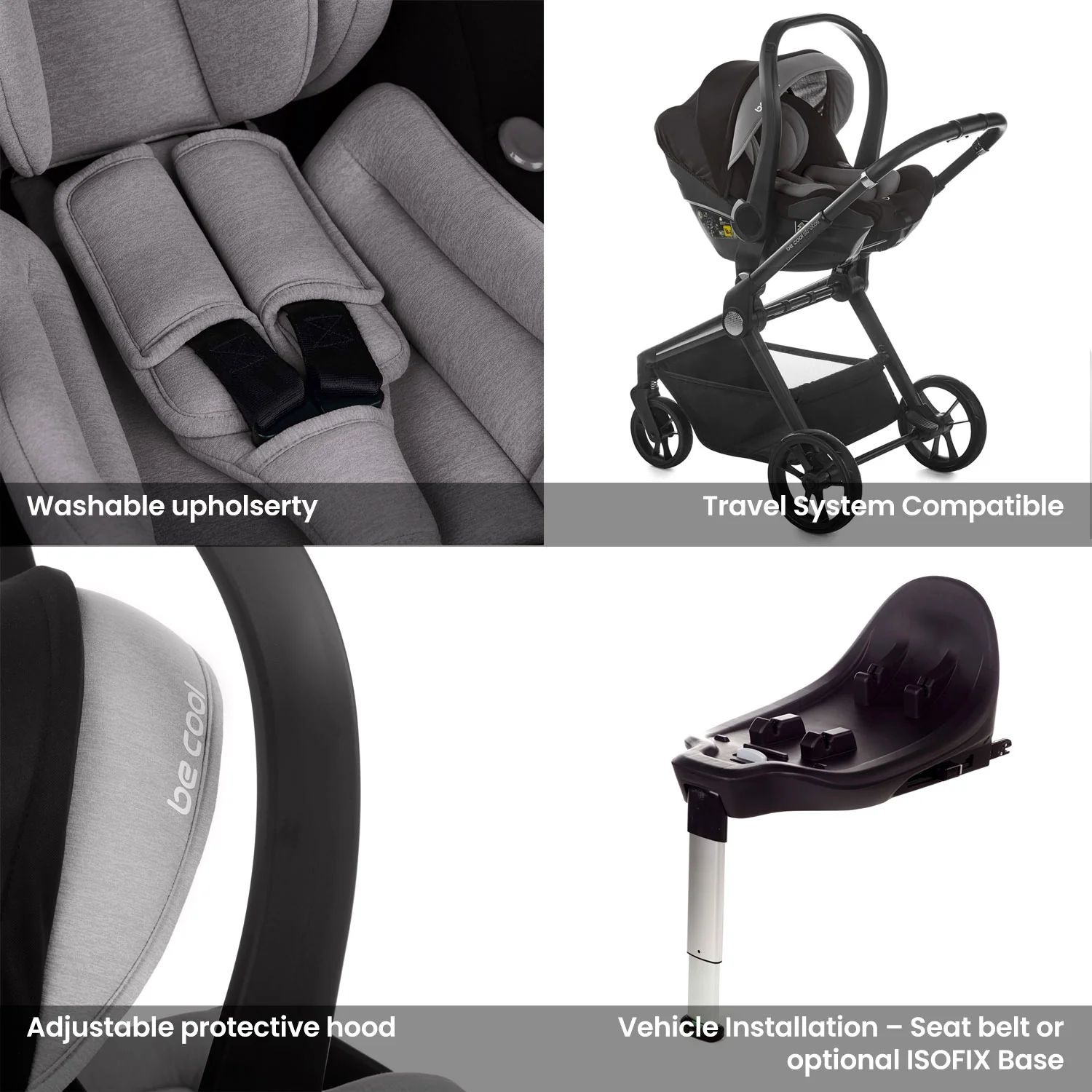 Noordi Fjordi V1 Leather 3in1 with Travel Carrier Car Seat - Image 20