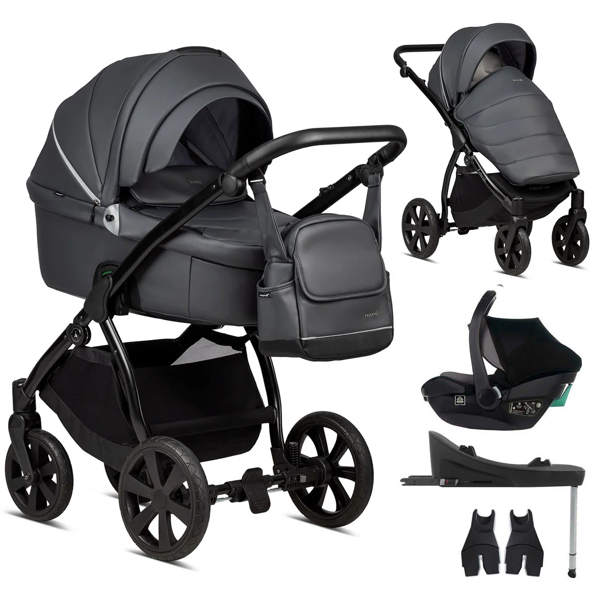 Noordi Fjordi V1 Leather 3in1 with Travel Carrier Car Seat - Image 21