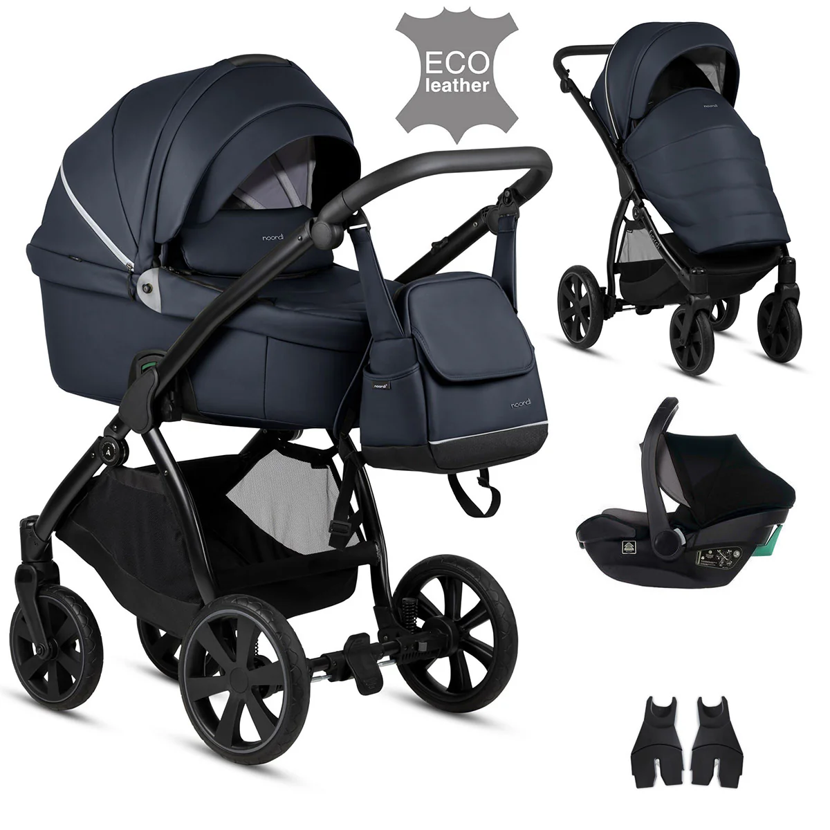 Noordi Fjordi V1 Leather 3in1 with Travel Carrier Car Seat - Image 24