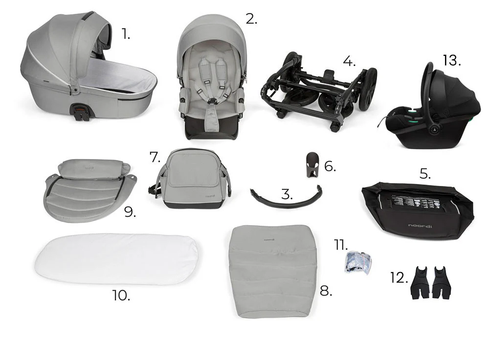 Noordi Fjordi V1 Leather 3in1 with Travel Carrier Car Seat - Image 31