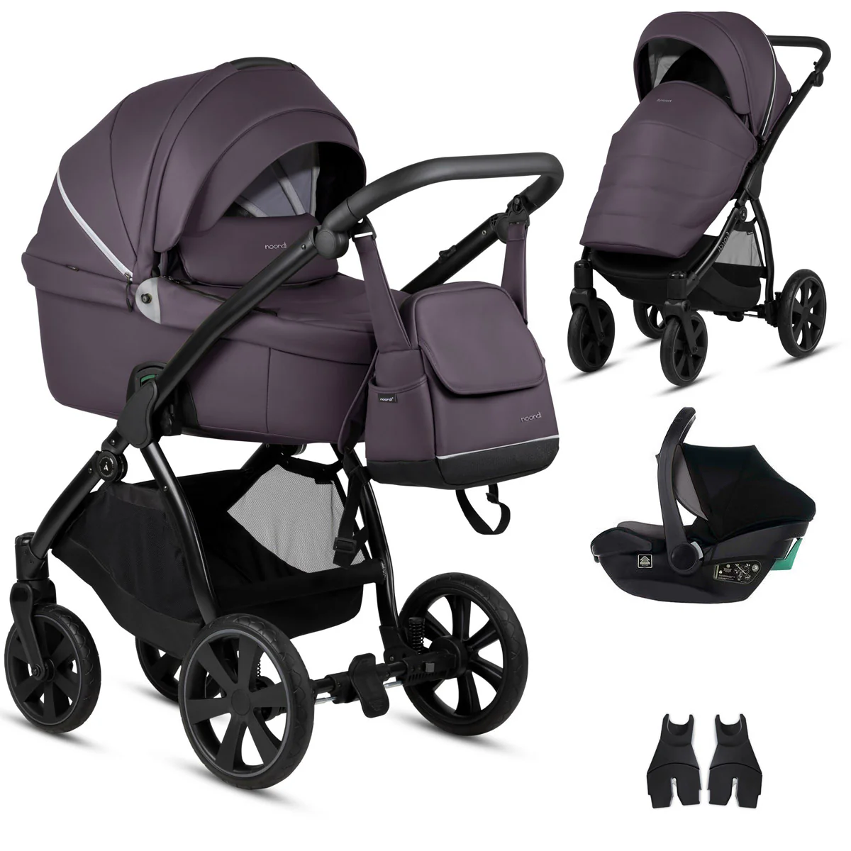 Noordi Fjordi V1 Leather 3in1 with Travel Carrier Car Seat - Image 5