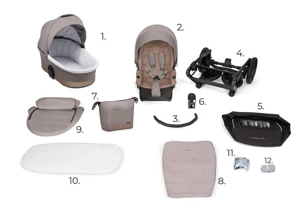 Noordi Sole Go 2in1 Pram - Image 37