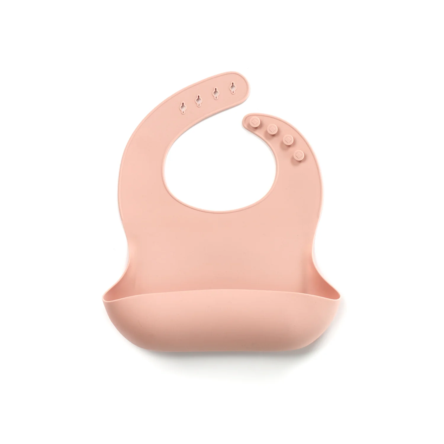 Roll-up Silicone Baby Bib with Stay-Open Crumb Catcher – 100% Food Grade Silicone - Image 3